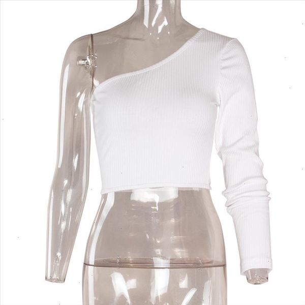 

off shoulder female knitted crop women white black streetwear elastic short t shirt knitting cropped camis tees