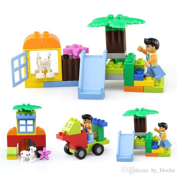 

diy early children play house girl toy big particle building blocks creative assembly 4styles gift for kid intelligence education