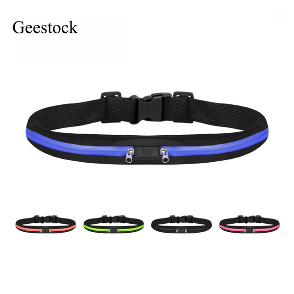 

geestock running bag waist pack women sports bumbag men water-resistant bum bag partable waist jogging phone pounch1