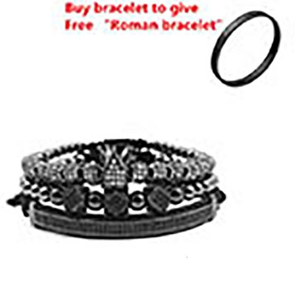

titanium steel 3pcs/set+roman bracelet couple bracelet/crown//for lovers/bracelets numeral for women men luxury jewelryh