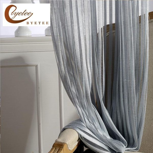 

[byetee] simple living room bedroom window curtains tulle kitchen sheer organza voile curtains doors for door curtain drapes1