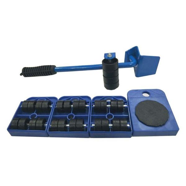 

professional hand tool sets heavy furniture mover set stuffs moving transport lifter 4 wheeled roller+1 wheel bar
