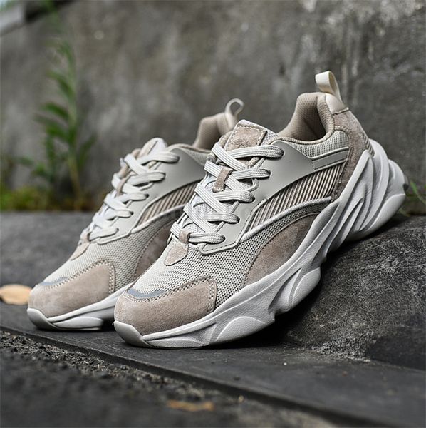 

us 10 eur 44 treeperi fashion chunky 3.0 running shoes beige grey men women sports sneakers