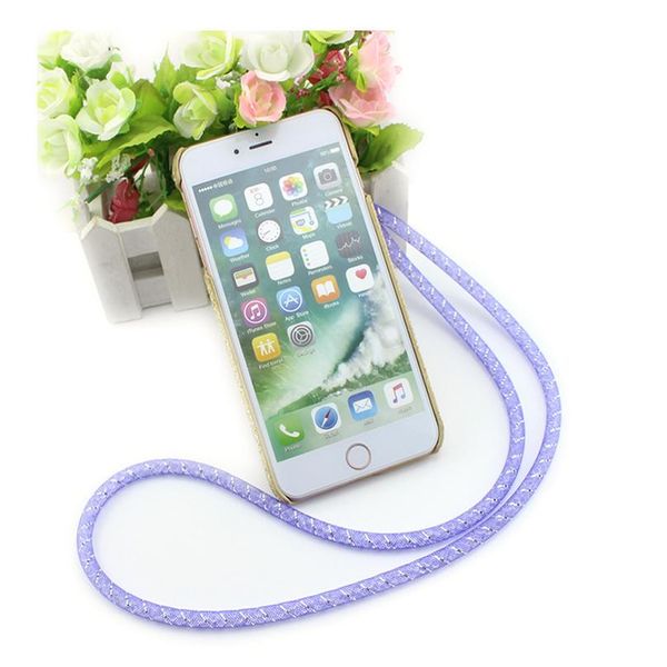 

shellnail mobile phone lanyards universal mesh crystal hanging neck chain long anti-fall mobile phone straps n qylmpo