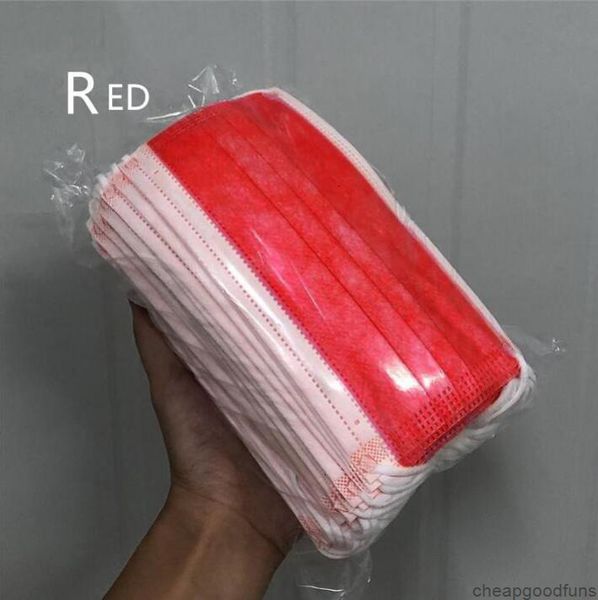

anti-dust face 500pcs disposable masks pm2.5 3 layers meltblown non woven level mouth mask dhl ing