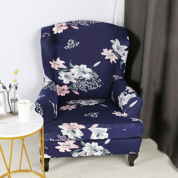 

decorative anti slip high stretch l home removable wing chair cover elastic arm furniture protective back 3d printed
