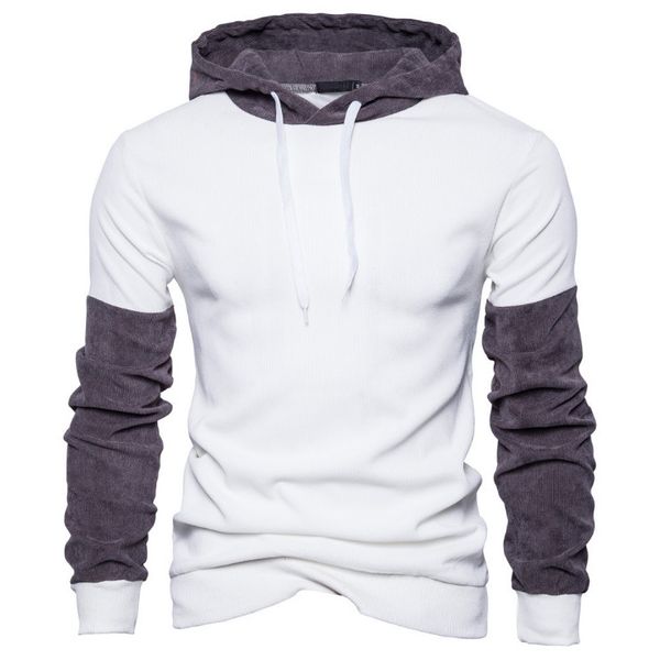 

autumn hooded sweatshirts new patchwork casual men pullovers fashion streetwear hoodies personality lovers hooded sportswear, Black