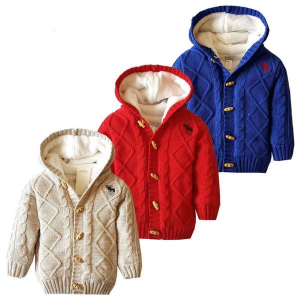 

autumn winter new plush cotton coat men's and women's wear children's sweater, Blue