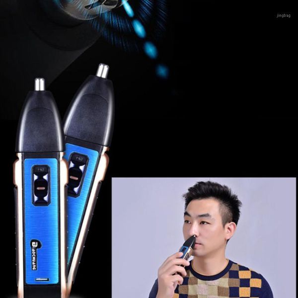 

electric nose & ear trimmers 1pc usb charging beard clipper washable head multifunction razor hair trimmer with battery (blue)1