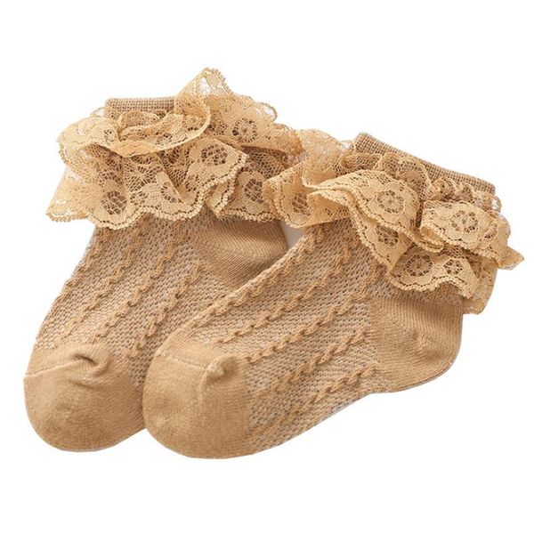 

new spring and autumn girls socks double lace girls baby socks ne qyldtx, Pink;yellow