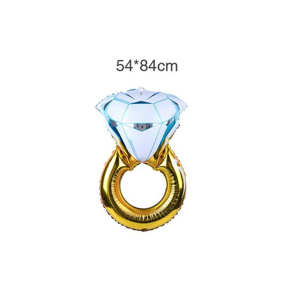 

lover wedding birthday party valentine diamond ring balloon bride engagement inflatable foil balloons toys decoration supplies wmtwoj