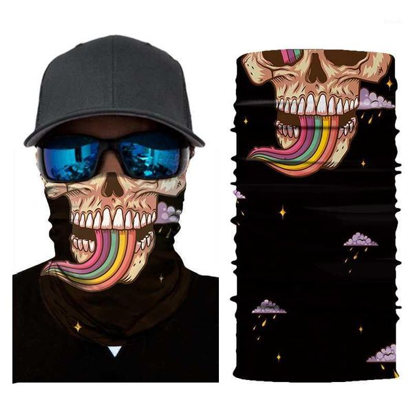 

polyester magic scarf bandana bicycle seamless skull headband neck cycling head scarf scarves turban mask for outdoor sports1, Black