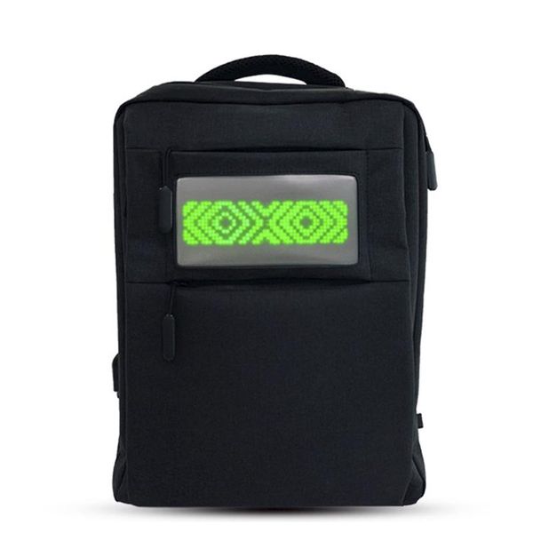 

outdoor bags led smart dot matrix advertising backpack screen dynamic diy lapschool double shoulder bag