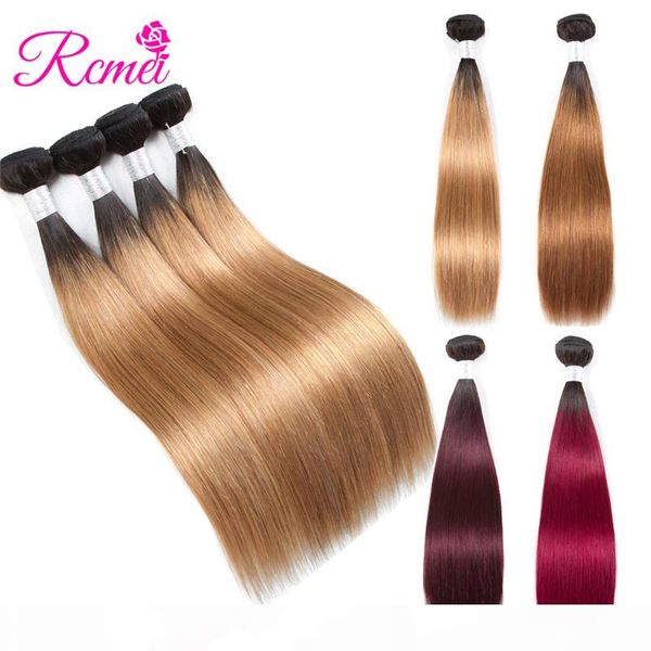 

rcmei ombre 4 bundle предложений прямых волосы 1b 27 30 99j бордовых перуанского волос девственницы 8 класс remy человеческих волос перуанск, Black