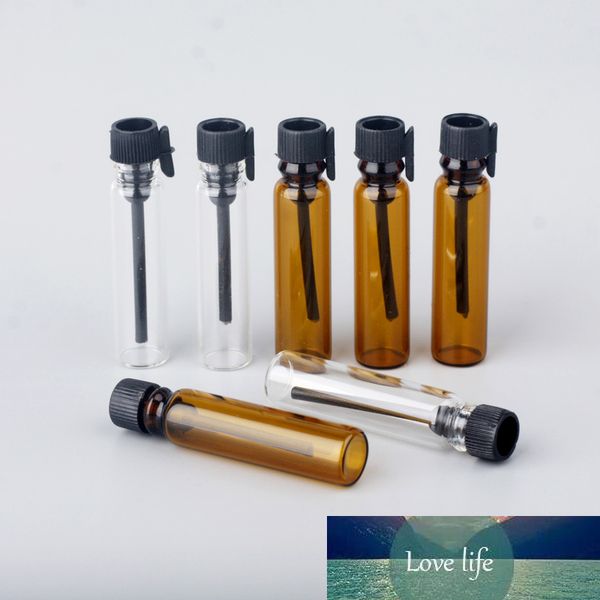 Provetta per bottiglia di prova per oli essenziali in vetro ambrato da 100 pz/lotto 1 ml per campione