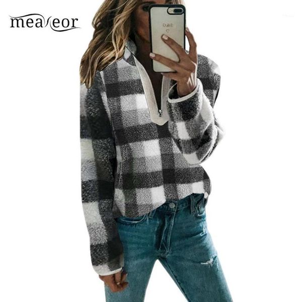 

women fashion stand collar long sleeve zipper patchwork causal sweatshirt autumn, winter1, White;black