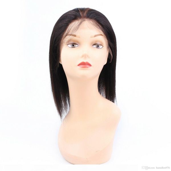 

gt;&gt;&gt;lace frontal wig yaki straight highlight 1b 30# real human remy hair, Black;brown