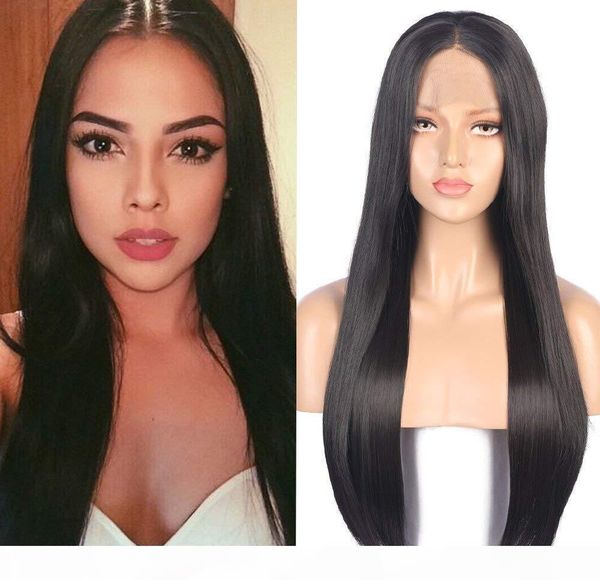 

human hair straight 360 lace wig 100% real brazilian hair black roots 1b color 130% density lace wig for black women, Black;brown