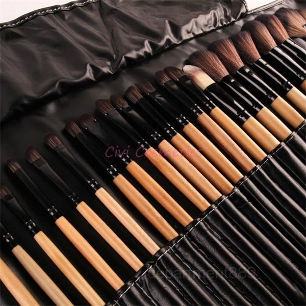 

hot fashion clearance 32pcs print makeup щетки профессиональная косметика макияж щетка набор наилучшего качества натуральной древесины