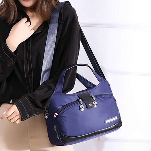 

shoulder bags nylon summer fashion casual pure color single bag large capacity canvas lady's slanting