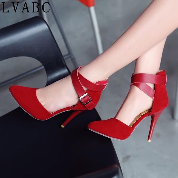 

2021 spring new hollow coarse sandals high-heeled shallow mouth pointed pumps shoes work shoes women female high heels, Black