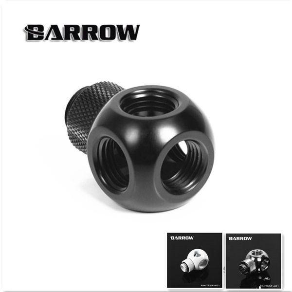 

barrow g1 / 4 "x5 black silver extender rotation 5-way cubic adaptor seat water cooling computer accessories tx5t-a01