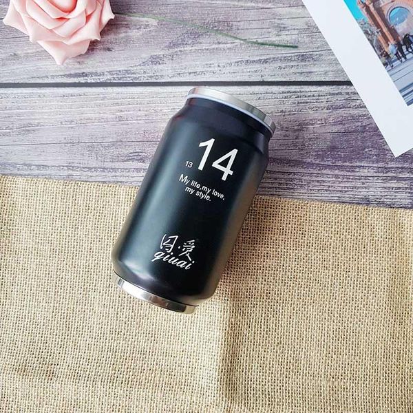 

термос колбе бутылка мини термочатка кружка вакуумные колбы из нержавеющей стали творческие напитки банки с соломенной термос бутылка воды j