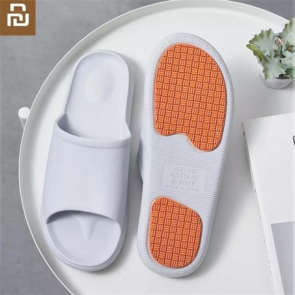 

men home bathroom non-slip slippers indoor floor flat shoes summer massage flip flop health soft and wear-resistant q1130