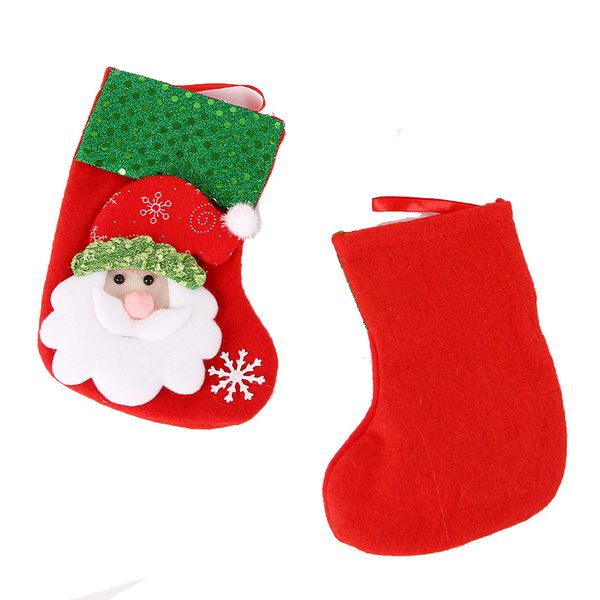 

мини рождество висит блесток носки милые конфеты подарок сумка санта-клаус олень медведь рождественские чулки рождественские декор деревья м