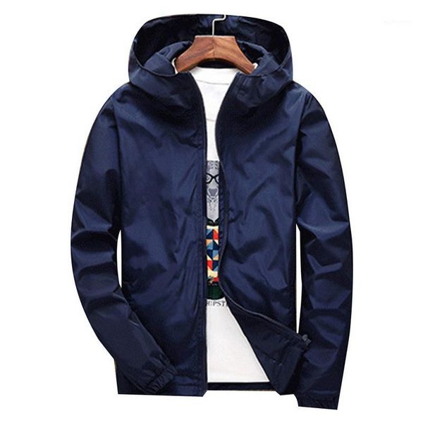 

men's jackets winter windbreaker jacket men autumn large size mens clothing fashion solid zipper loose black hooded coats 7xl1, Black;brown