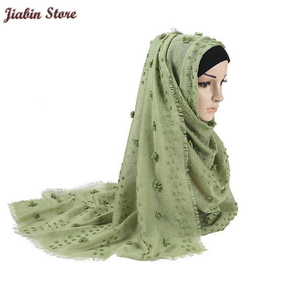 

new cotton muslim scarves scarf hijab women headband solid color plaid fur ball shawl female casual islamic wrap wholesale, Blue;gray