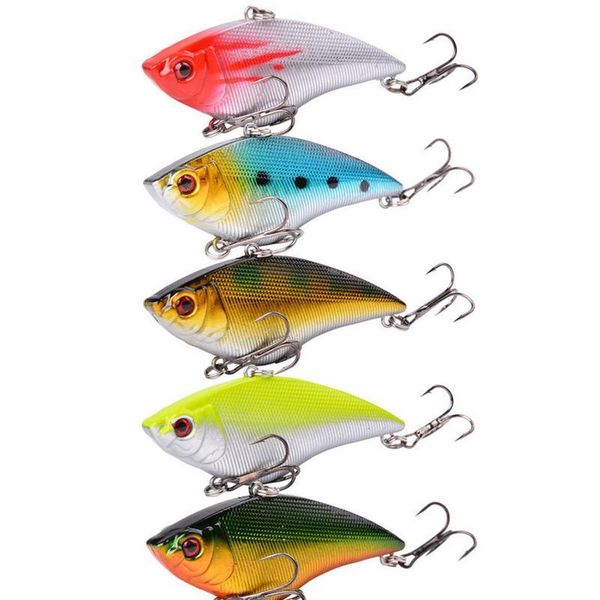 

1pcs 16g-0.56oz hard vib lures 7cm-2.76in fishing bait treble hooks sinking crankbait fishing tackle 1pcs 16 jllbql