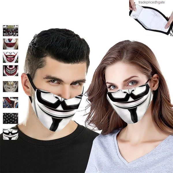 

pm2.5 reusable printing designer mouth filter protective anti dust face mask windproof mouth-muffle