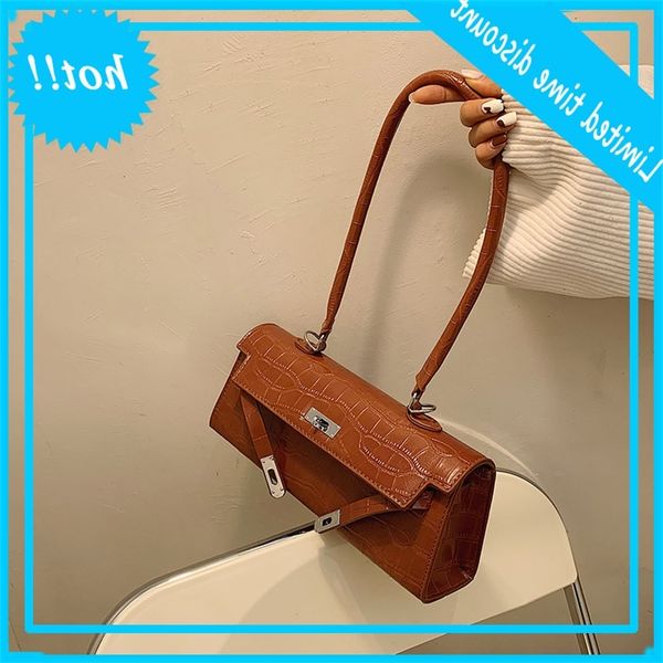 

women's temperament of small autumn and winter 2021 new fashion texture hand net red solid single shoulder underarm bag