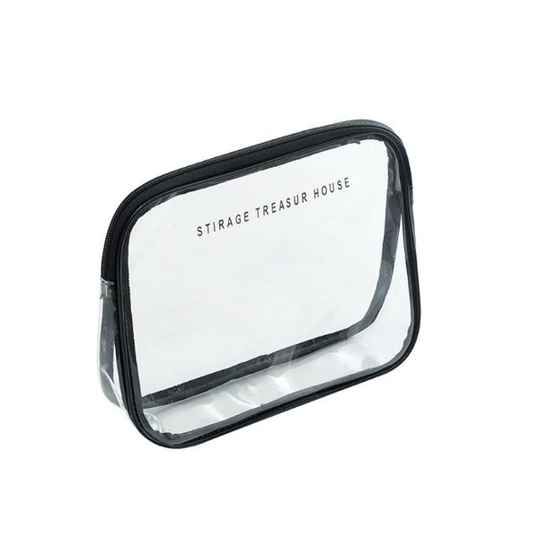 

transparent pvc gift zipper organizer wash pouch cosmetic bag multi use toiletry storage case fashion waterproof travel portable