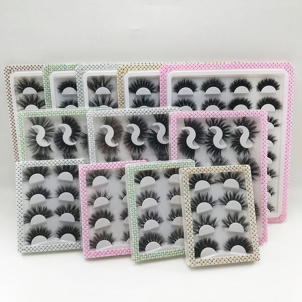 

9 pairs lash book handmade mink lashes extension dramatic eyelash fluffy eyelashes book makeup eyes cilios