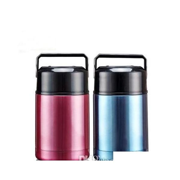 

new 1l large size thermal food jar stainless steel vacuum insulated thermo food container with hanldle jllxbc mywjqq