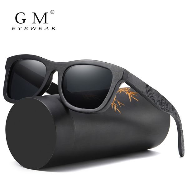 

gm wood men brand designer polarized driving bamboo sunglasses wooden glasses frames oculos de sol feminino s1610b