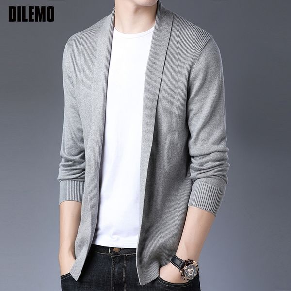 

new fashion brand sweater for mens cardigan coat slim fit jumpers knitred woolen autumn korean style casual men clothes 201022, White;black