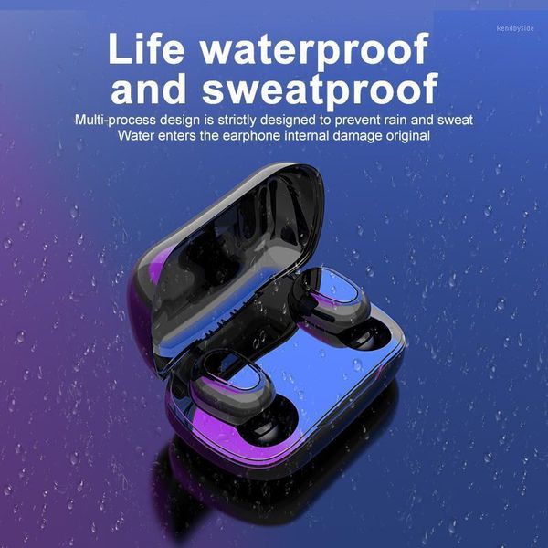 

tws l21 products wireless bluetooth v5.0 headset good voice outdoor sports waterproof earphone1