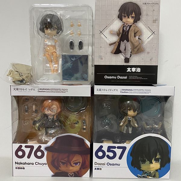 

anime bungo stray dogs figure dazai osamu nakajima atsushi figures real suit dazai osamu action figures toy doll 14cm q1215