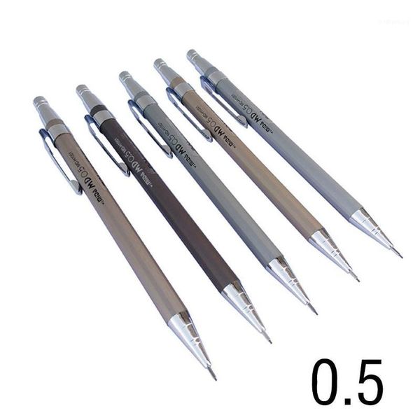 

ballpoint pens automatic pencil metal rod stationery for students' examination 154mm/6.1inches as picture1, Blue;orange