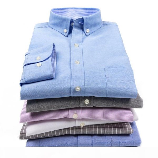 

2020 осень новый бизнес повседневная оксфорд спиннинговая рубашка мужская тонкая с длинными рукавами сплошная не железная рубашка мужская од, White;black