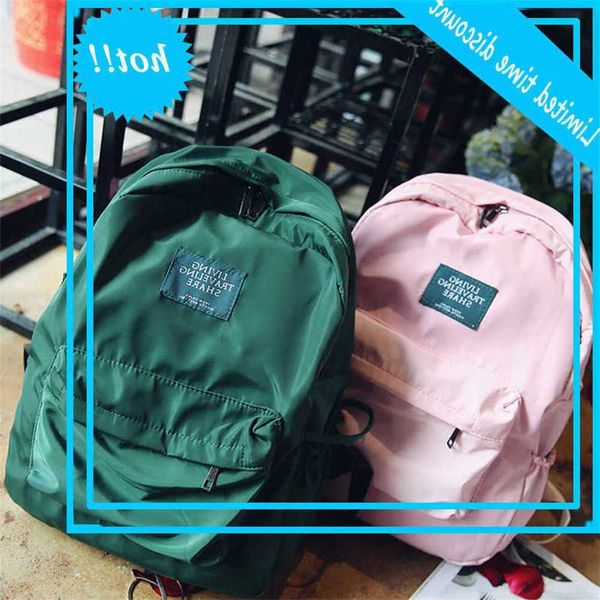 

new school fashion women's soft dust teen girls travel watertight female shoulder backpack bags