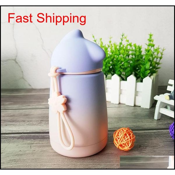

300ml rabbit thermo cup stainless steel kid thermos bottle for water thermo mug cute thermal vacuum flask qylfpy tore2010