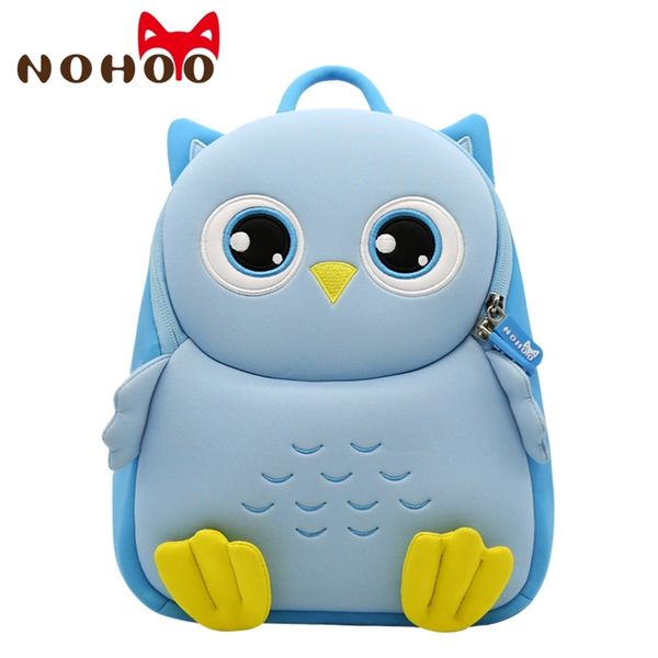 

toddler backpack for girls and boys 3d owl children school bag kids sidekick bags preschool toys bag for 2-6 years old t200709