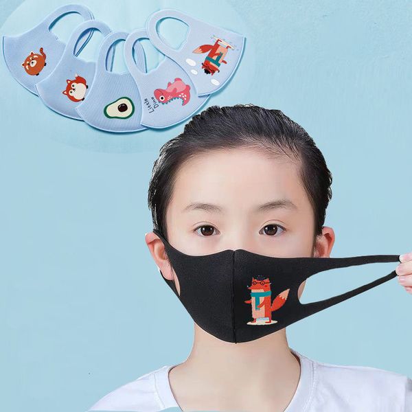 

new design children anti-pollution masks boys girls cartoon mouth face masks kids anti-dust breathable earloop washable reusable cotton mask