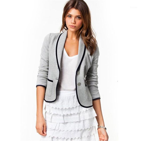 

women autumn blazer new women's slim coat slimming short lapel suit women's jacket 2 colors 9 sizes s-6xl1, White;black