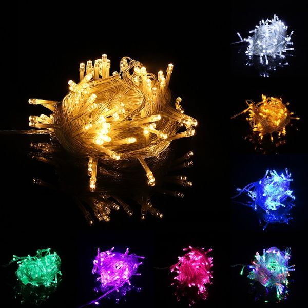

twinkle 100 led string lights multicolor string light waterproof outdoor christmas tree wedding party bedroom wall decor kimter-c242fz
