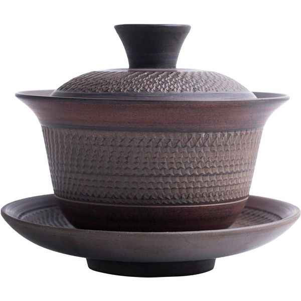 

tangpin vintage ceramic gaiwan teacup handmade чашка чая китайский кунг-фу наборы питья 125 мл sqclif